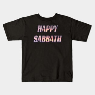 Happy Sabbath - Sunset Filled Kids T-Shirt